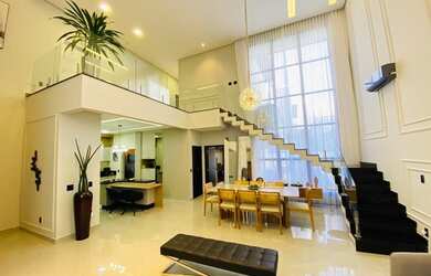 Imagem: A casa em condomínio possui 4 Dormitórios, 5 Banheiros, 4