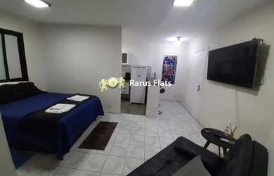 Imagem: O studio possui 1 Dormitório, 1 Banheiro, 1 Vaga na garagem