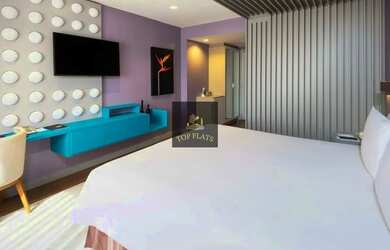 Imagem: O studio possui 1 Dormitório, 1 Banheiro, 1 Vaga na garagem