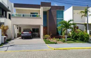 Imagem: A casa em condomínio possui 4 Dormitórios, 5 Banheiros, 2