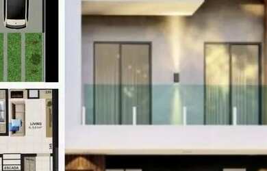 Imagem: A casa possui 4 Dormitórios, 5 Banheiros, 2 Vagas na garagem