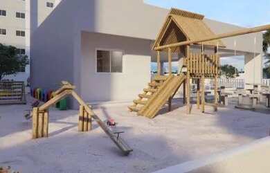 Imagem: O apartamento possui 2 Dormitórios, 1 Banheiro, 1 Vaga na garagem