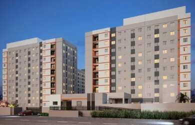 Imagem: O apartamento possui 2 Dormitórios, 1 Banheiro, 1 Vaga na garagem