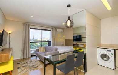 Imagem: O apartamento possui 1 Dormitório, 1 Banheiro, 36m² de Área