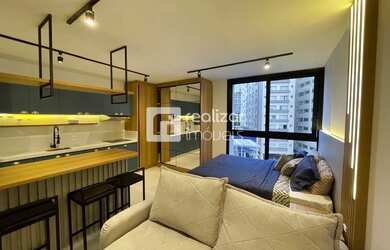 Imagem: O studio possui 1 Dormitório, 1 Banheiro, 1 Vaga na garagem