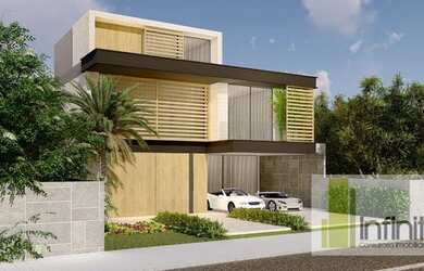 Imagem: A casa em condomínio possui 5 Dormitórios, 5 Banheiros, 3