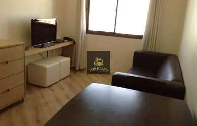 Imagem: O studio possui 1 Dormitório, 1 Banheiro, 1 Vaga na garagem