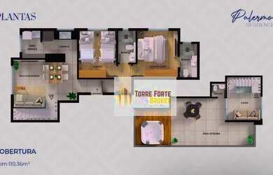 Imagem 4: Apartamento com 2 dormitórios à venda, 110 m² por R$ 610.000 - Buritis...