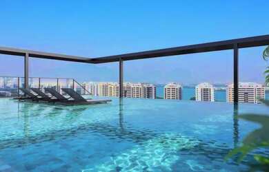 Imagem: O apartamento possui 1 Dormitório, 1 Vaga na garagem, 55m²