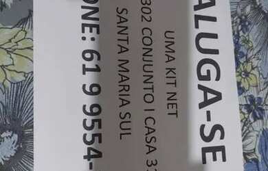 Imagem: A casa possui 1 Dormitório, 1 Banheiro, 1 Vaga na garagem e