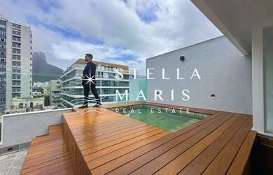 Imagem: O apartamento na cobertura possui 3 Dormitórios, 5 Banheiros