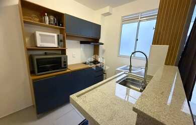 Imagem: O apartamento possui 2 Dormitórios, 1 Banheiro, 1 Vaga na garagem