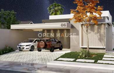 Imagem: A casa possui 4 Dormitórios, 2 Banheiros, 1 Vaga na garagem