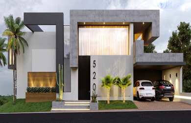 Imagem 3: Casa moderna em terreno de esquina no Damha VI, living amplo, 3 suítes,...