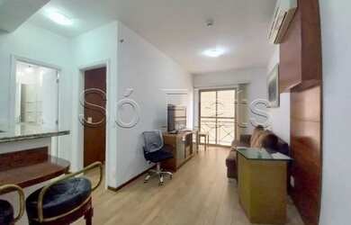 Imagem: O studio possui 1 Dormitório, 1 Banheiro, 1 Vaga na garagem