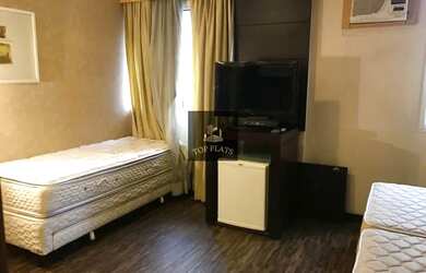 Imagem: O studio possui 1 Dormitório, 1 Banheiro, 1 Vaga na garagem