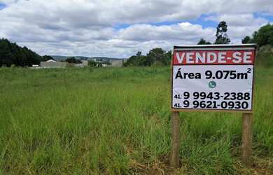 Imagem: O terreno possui 9.075m² de Área e está localizado em Contenda