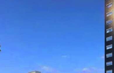 Imagem: O apartamento possui 1 Dormitório, 1 Banheiro, 1 Vaga na garagem