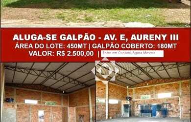 Imagem: O depósito possui 180m² de Área e está localizado em Jardim