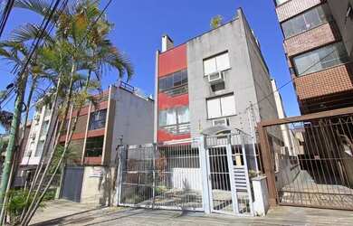 Imagem: O apartamento possui 1 Dormitório, 1 Banheiro, 1 Vaga na garagem