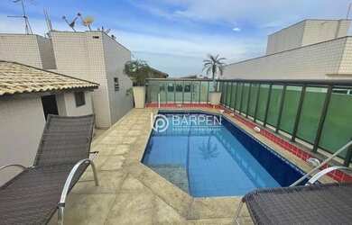 Imagem: O apartamento na cobertura possui 5 Dormitórios, 4 Banheiros