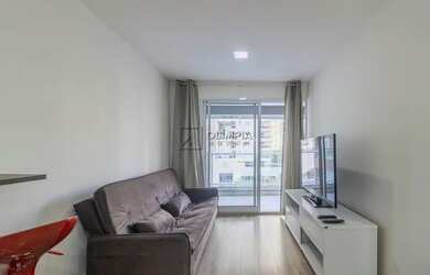 Imagem: O apartamento possui 1 Dormitório, 1 Banheiro, 1 Vaga na garagem