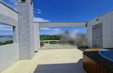 Imagem: O apartamento na cobertura possui 4 Dormitórios, 5 Banheiros