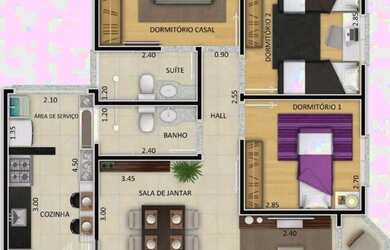 Imagem 10: RR0131 LINDO APARTAMENTO A VENDA 78m² - RESIDENCIAL GIRASSOL - OPORTUNIDADE...