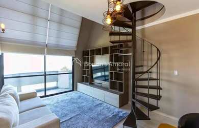 Imagem: O apartamento possui 1 Dormitório, 2 Banheiros, 1 Vaga na garagem