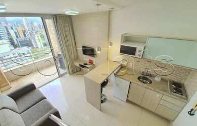 Imagem: O studio possui 1 Dormitório, 1 Banheiro, 1 Vaga na garagem