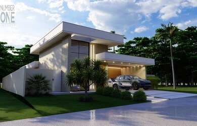 Imagem: A casa possui 3 Dormitórios, 4 Banheiros, 2 Vagas na garagem