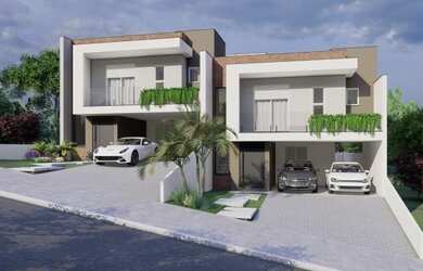 Imagem: A casa possui 3 Dormitórios, 4 Banheiros, 2 Vagas na garagem