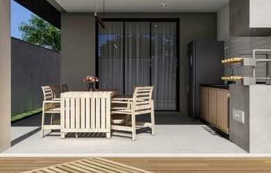 Imagem: A casa em condomínio possui 3 Dormitórios, 4 Banheiros, 2