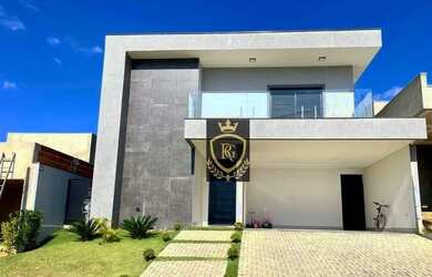 Imagem: A casa em condomínio possui 4 Dormitórios, 5 Banheiros, 4