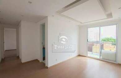 Imagem: O apartamento possui 2 Dormitórios, 1 Banheiro, 1 Vaga na garagem