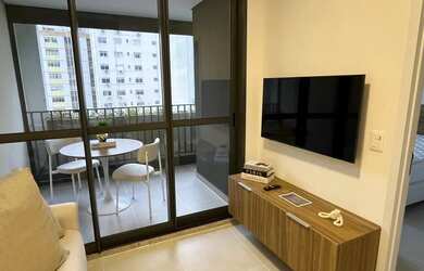 Imagem: O apartamento possui 1 Dormitório, 1 Banheiro, 25m² de Área