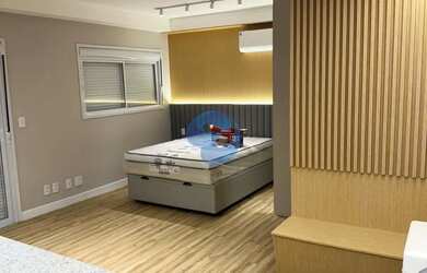 Imagem: O studio possui 1 Dormitório, 1 Banheiro, 1 Vaga na garagem