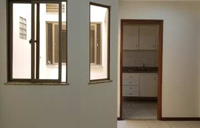 Imagem: O apartamento possui 1 Dormitório, 1 Banheiro, 1 Vaga na garagem