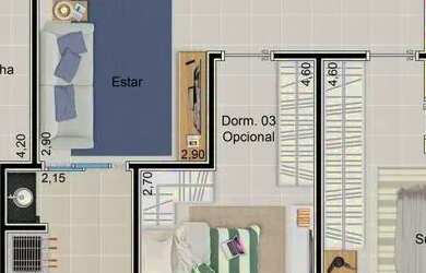 Imagem 11: Apartamento com 3 dormitórios, 107 m² - venda por R$ 662.055,00 ou aluguel por R$ 3.835,52