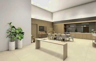 Imagem: A casa em condomínio possui 5 Dormitórios, 5 Banheiros, 4