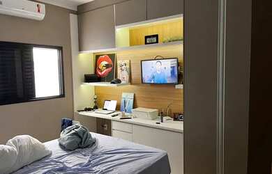 Imagem: A casa em condomínio possui 3 Dormitórios, 3 Banheiros, 4