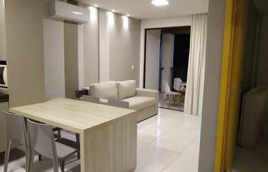 Imagem: O apartamento possui 1 Dormitório, Acomodam 5 pessoas, 2 Vagas