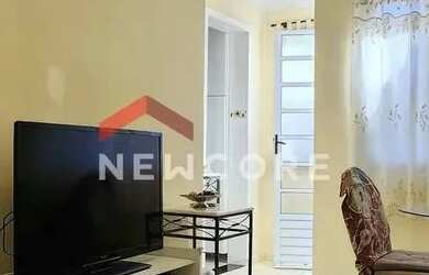 Imagem: A casa em condomínio possui 3 Dormitórios, 1 Banheiro, 2 Vagas