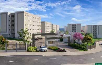 Imagem: O apartamento possui 2 Dormitórios, 1 Banheiro, 1 Vaga na garagem