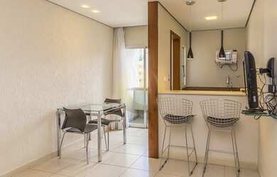 Imagem: O apartamento possui 1 Dormitório, 1 Banheiro e 36m² de Área