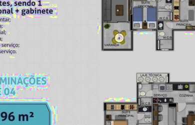 Imagem 5: Edifício kairos 3/4 com suíte e varanda na jatiuca -Maceió al