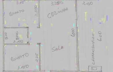 Imagem: O apartamento possui 2 Dormitórios, 1 Banheiro, 2 Vagas na