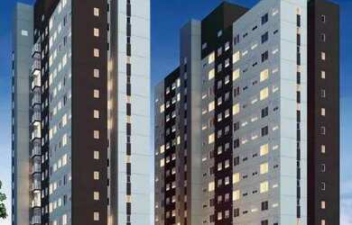 Imagem: O apartamento possui 2 Dormitórios, 1 Banheiro, 1 Vaga na garagem