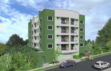 Imagem: O apartamento possui 2 Dormitórios, 1 Banheiro, 2 Vagas na