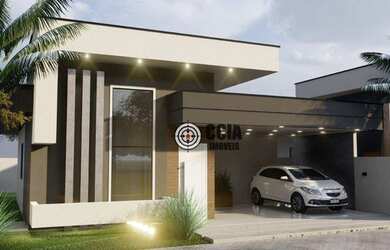 Imagem: A casa possui 3 Dormitórios, 2 Banheiros, 2 Vagas na garagem